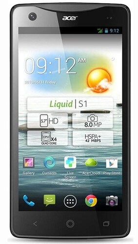 Περισσότερες πληροφορίες για "Acer Liquid S1 (Κόκκινο/8 GB)"