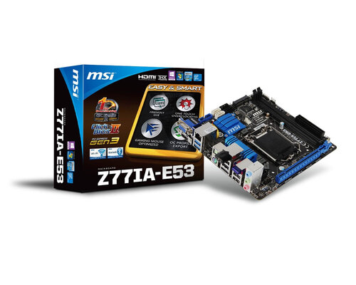 Περισσότερες πληροφορίες για "MSI Z77IA-E53"