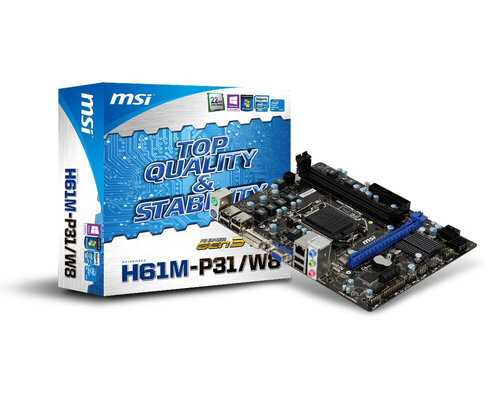 Περισσότερες πληροφορίες για "MSI H61M-P31/W8"