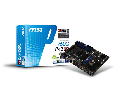 Περισσότερες πληροφορίες για "MSI 760G-P43 (FX)"
