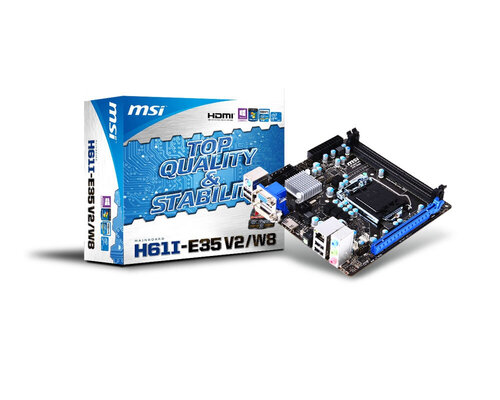 Περισσότερες πληροφορίες για "MSI H61I-E35 V2/W8"