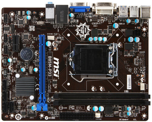 Περισσότερες πληροφορίες για "MSI B85M-P33"