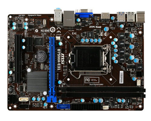Περισσότερες πληροφορίες για "MSI B75MA-E31"