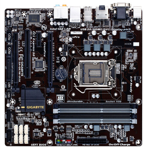 Περισσότερες πληροφορίες για "Gigabyte GA-Q87M-D2H"