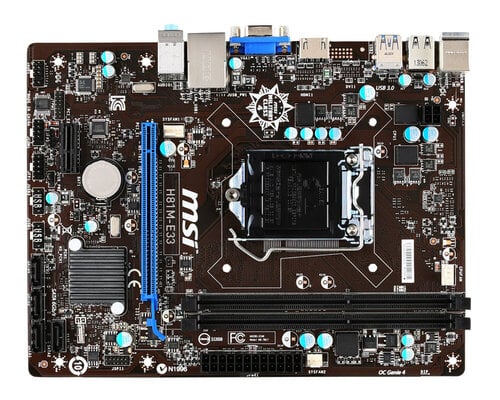 Περισσότερες πληροφορίες για "MSI H81M-E33"