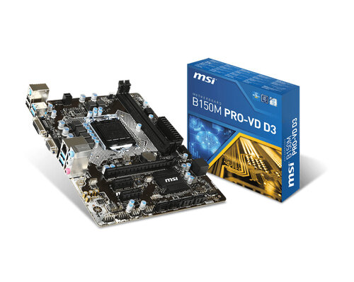 Περισσότερες πληροφορίες για "MSI B150M PRO-VD D3"