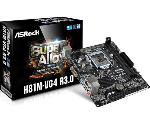 Περισσότερες πληροφορίες για "Asrock H81M-VG4 R3.0"