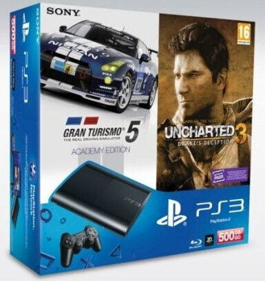 Περισσότερες πληροφορίες για "Sony PlayStation 3 500GB Super Slim + Gran Tursimo 5 Academy Editon Uncharted GOTY"