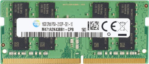 Περισσότερες πληροφορίες για "HP 16GB DDR4-2133 SODIMM P1N55AA (16 GB/DDR4/2133MHz)"