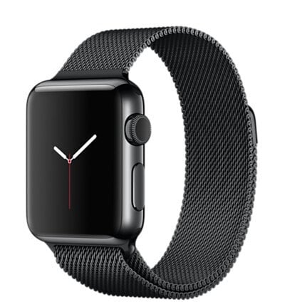Περισσότερες πληροφορίες για "Apple Watch 38mm Space Black Stainless Steel Case with Milanese Loop"