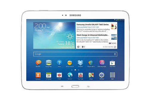 Περισσότερες πληροφορίες για "Samsung Galaxy Tab 3 10.1 Wi-Fi 2013 10.1" (16 GB/Z2560/Android)"