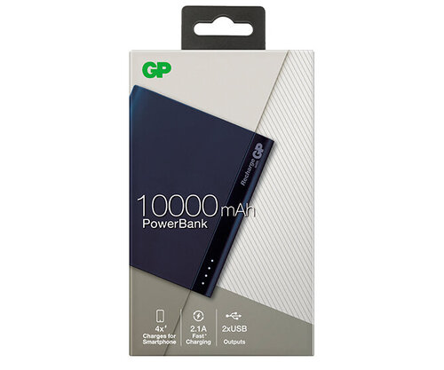 Περισσότερες πληροφορίες για "GP Batteries Portable PowerBank B10A (Μπλε/10000mAh)"