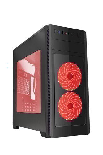 Περισσότερες πληροφορίες για "Gembird ATX case Fornax 1000R - red led fans (Midi Tower/Μαύρο)"