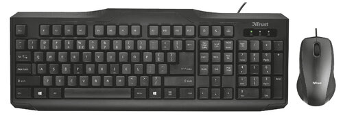 Περισσότερες πληροφορίες για "Trust Wired Keyboard and Mouse - Black (Μαύρο/USB)"