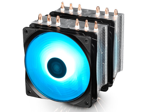 Περισσότερες πληροφορίες για "DeepCool Neptwin RGB (12cm/27dB/Μαύρο)"