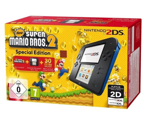 Περισσότερες πληροφορίες για "Nintendo 2DS Blue/Black + New Super Mario Bros. 2 Pack"