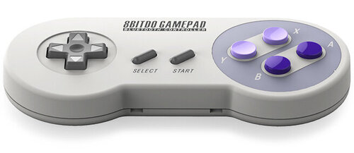 Περισσότερες πληροφορίες για "8Bitdo SNES30 (Μαύρο, Πορφυρό, Άσπρο/Ασύρματα)"