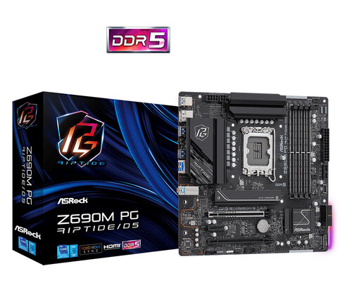 Περισσότερες πληροφορίες για "Asrock Z690M PG Riptide/D5"