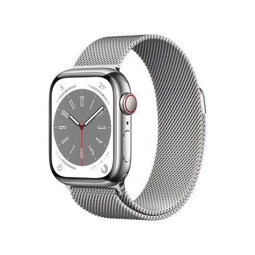 Περισσότερες πληροφορίες για "Apple Watch Series 8 (41mm/Ασημί/Ανοξείδωτο ατσάλι)"