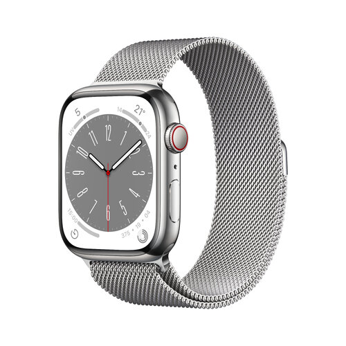 Περισσότερες πληροφορίες για "Apple Watch Series 8 (45mm/Ασημί/Ανοξείδωτο ατσάλι)"