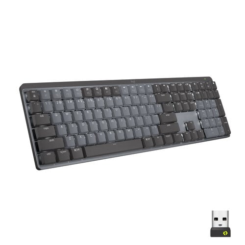 Περισσότερες πληροφορίες για "Logitech MX Mechanical (Γραφίτης, Γκρι/RF Wireless + Bluetooth)"