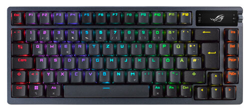 Περισσότερες πληροφορίες για "ASUS ROG Azoth (Μαύρο/USB + RF Wireless + Bluetooth/RGB LED)"