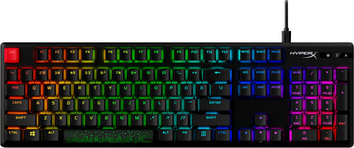 Περισσότερες πληροφορίες για "HyperX Πληκτρολόγιο Alloy Origins PBT HX Red - παιχνιδιών (Μαύρο/USB/RGB LED)"