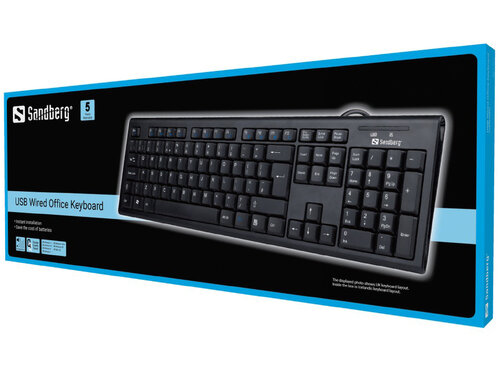 Περισσότερες πληροφορίες για "Sandberg USB Wired Office Keyboard ICEv (Μαύρο/USB)"