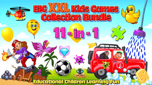 Περισσότερες πληροφορίες για "Nintendo Big XXL Kids Games Collection Bundle 11-in-1 Educational Children Learning Fun (Nintendo Switch)"