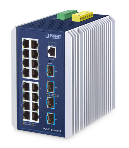 Περισσότερες πληροφορίες για "PLANET IP30 Industrial L3 16-Port"