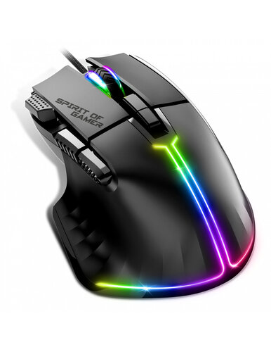 Περισσότερες πληροφορίες για "Spirit of Gamer S-PM5RGB (Μαύρο/12800DPI)"