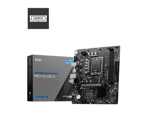 Περισσότερες πληροφορίες για "MSI PRO H610M-E"