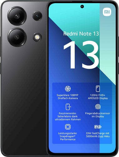 Περισσότερες πληροφορίες για "Xiaomi Redmi Note 13 (Μαύρο/256 GB)"