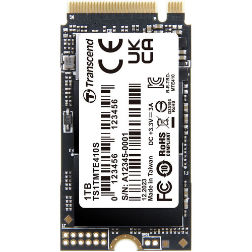 Περισσότερες πληροφορίες για "Transcend PCIe SSD 410S (1 TB GB/PCI Express 4.0)"