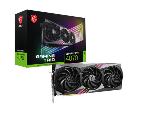 Περισσότερες πληροφορίες για "MSI GAMING GeForce RTX 4070 TRIO 12G"