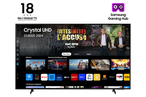 Περισσότερες πληροφορίες για "Samsung TU75DU8005K"