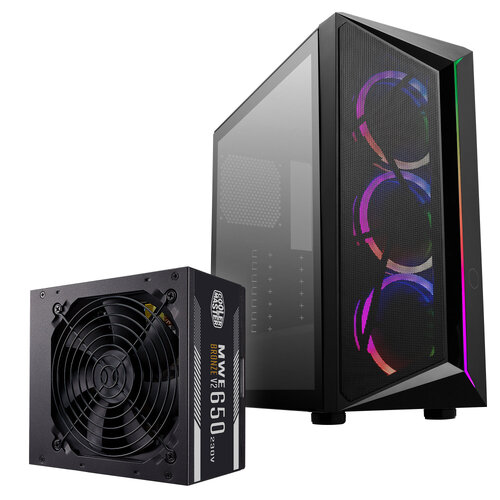 Περισσότερες πληροφορίες για "Cooler Master CMP 510 + MWE Bronze V2 230V 650W (Midi Tower/Μαύρο)"