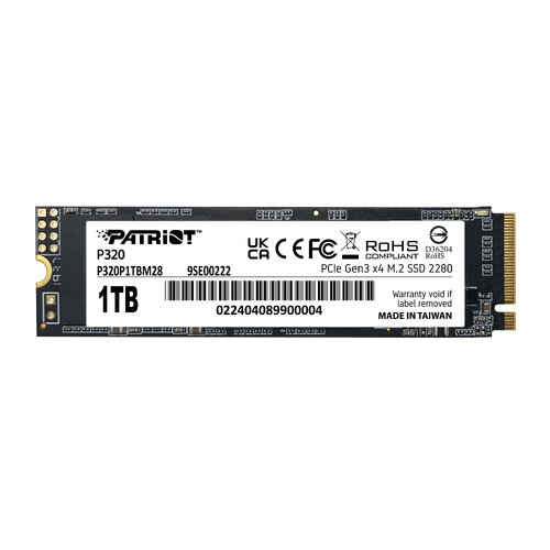 Περισσότερες πληροφορίες για "Patriot Memory P320 (1 TB GB/PCI Express 3.0)"