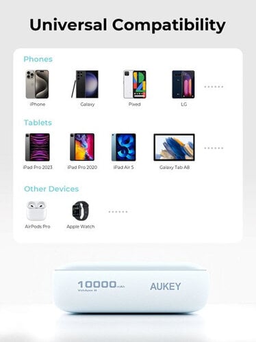 Περισσότερες πληροφορίες για "AUKEY PB-Y55 (Ελαφρύ Μπλε, Ανοιχτό ροζ/10000mAh)"