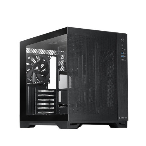 Περισσότερες πληροφορίες για "Chieftec mATX Gehäuse GM-30B-M-OP (Κύβος/Μαύρο)"