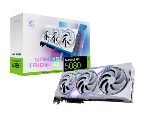 Περισσότερες πληροφορίες για "MSI GAMING GEFORCE RTX 5080 16G TRIO OC WHITE"