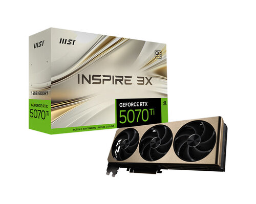 Περισσότερες πληροφορίες για "MSI GeForce RTX 5070 Ti 16G INSPIRE 3X OC PLUS"
