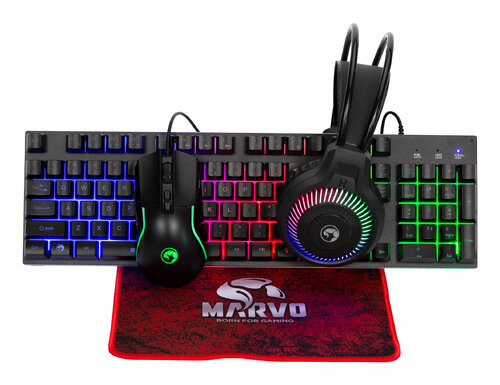 Περισσότερες πληροφορίες για "Marvo CM416 LOOT40 (Μαύρο/USB/RGB LED)"