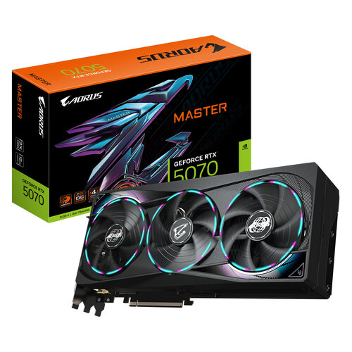 Περισσότερες πληροφορίες για "GIGABYTE AORUS GeForce RTX 5070 MASTER 12G"