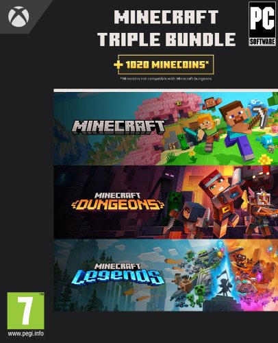 Περισσότερες πληροφορίες για "Microsoft Minecraft Triple Bundle (PC)"