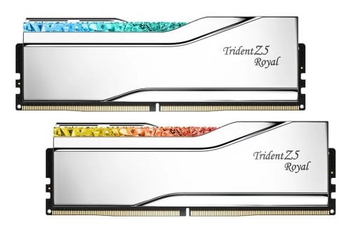Περισσότερες πληροφορίες για "G.Skill Trident Z5 Royal F5-6000J3036F48GX2-TR5S (96 GB/DDR5)"