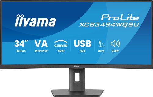 Περισσότερες πληροφορίες για "iiyama ProLite XCB3494WQSU-B1 (34"/UltraWide Quad HD)"