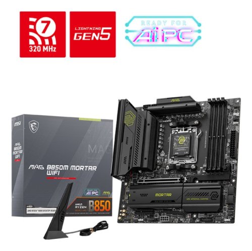 Περισσότερες πληροφορίες για "MSI MAG B850M MORTAR WIFI"