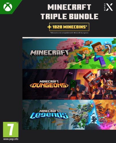 Περισσότερες πληροφορίες για "Minecraft Triple Bundle (XSX) (Xbox One/One S/Series X/S)"