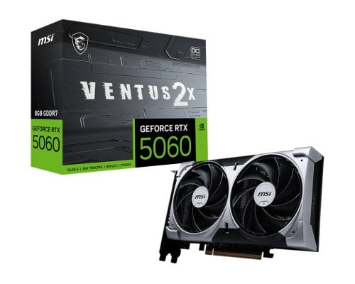 Περισσότερες πληροφορίες για "MSI GeForce RTX 5060 8G VENTUS 2X OC"